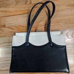 Vintage navy blue handbag